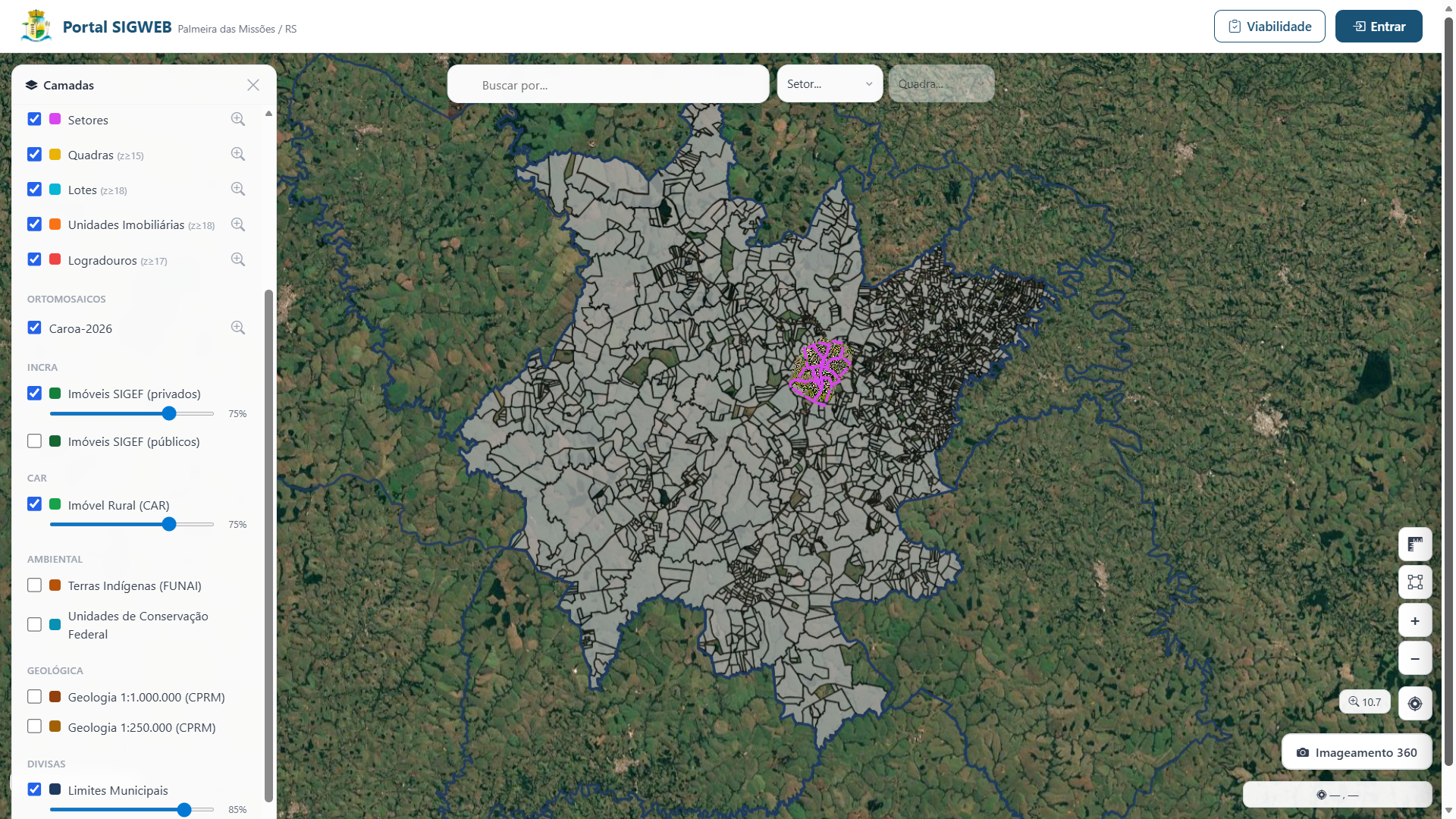 DevGis Geoportal - Vista 1